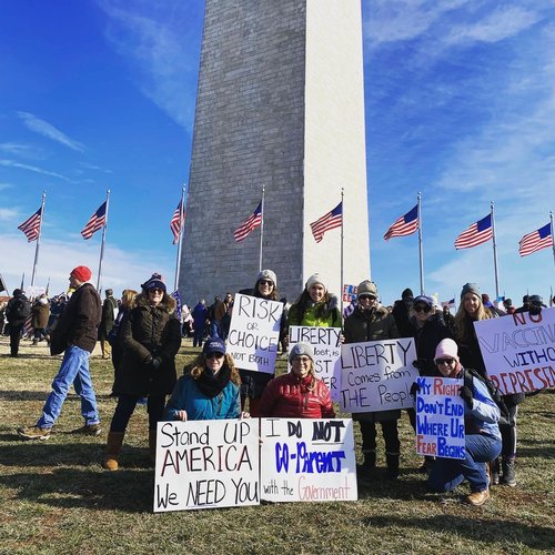 Defeat the Mandates March